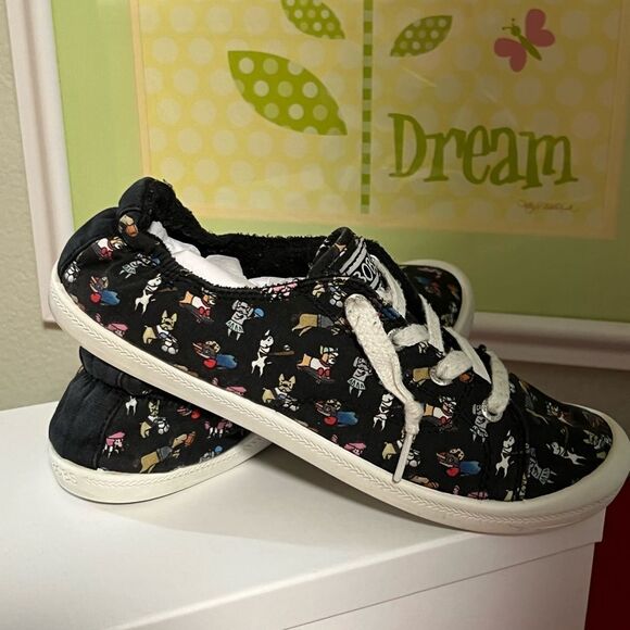 Sketchers Bob’s Black Slip On Sneakers Size 8.5 #BOB3 - Picture 4 of 8